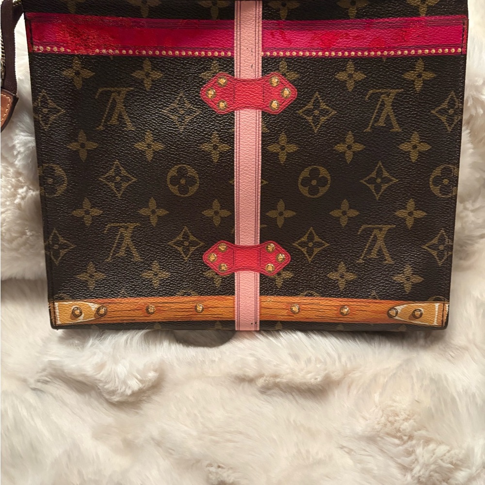 Authentic Louis Vuitton Summer Trunk monogram Toiletry Pouch - Picture 2 of 10